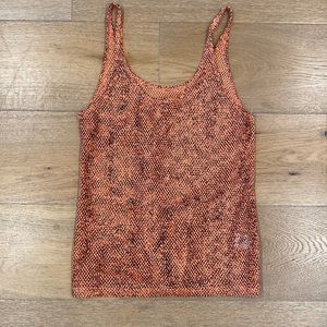 Vintage Mesh print tank top
